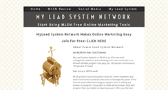 Desktop Screenshot of lsnleadsystem.com